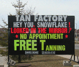 Tan Factory outside Dr. Polevoy's office - London